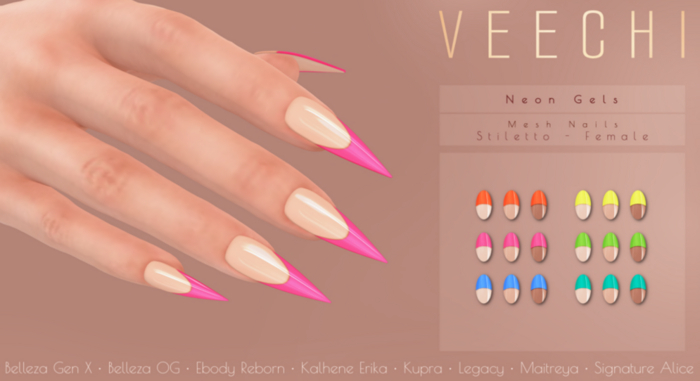 Veechi - Neon Tips // Stiletto Female