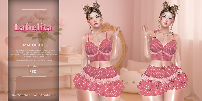 [LABELITA] Mae Outfit Red