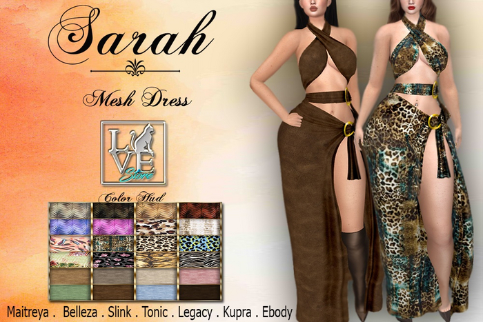 =LCS= Sarah Mesh Dress w/ Color HUD (Add me!)
