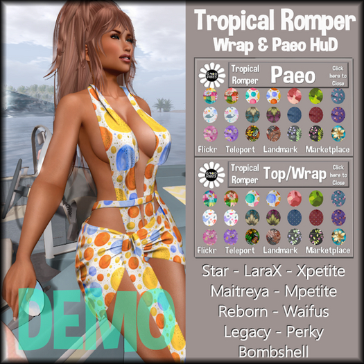 DEMO GoodVibes Tropical Romper Set