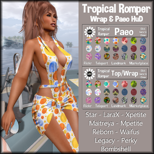 GoodVibes Tropical Romper Set wHUD