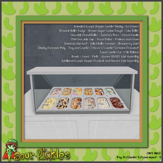 [SP] Two Scoops Shoppe Counter Display -  Ice Cream 1