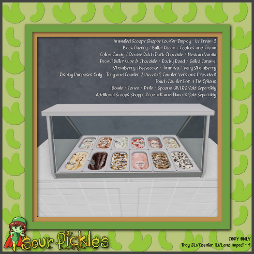 [SP] Two Scoops Shoppe Counter Display -  Ice Cream 2