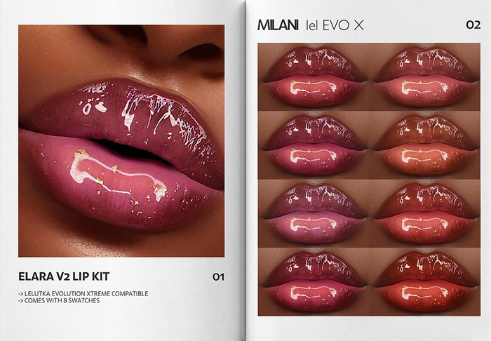MILANI - "ELARA V2" LIP KIT / FATPACK