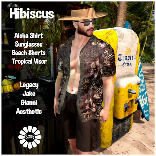 GoodVibes Hibiscus Brown Set