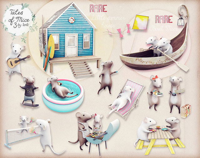 12 *ionic* Boat Mice - Rare