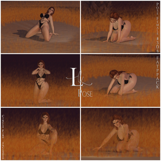 BOX Lc Pose -  Pose Female #304 FATPACK