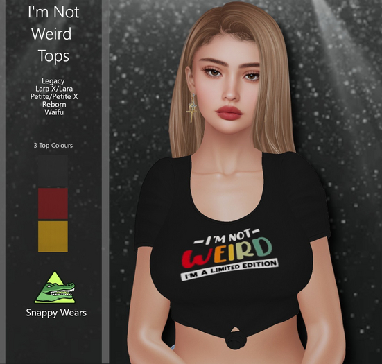 Snappy // I'm Not Weird Top Pack