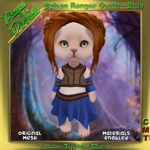 Peeps Dinkies Sylvan Ranger Outfit - Blue