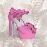 Pink Bow High Heels LaraX