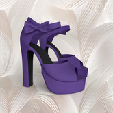 Purple Bow High Heels LaraX