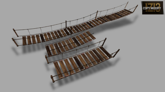 Mega Bridge Board & Rope Mesh - Copy & Modify