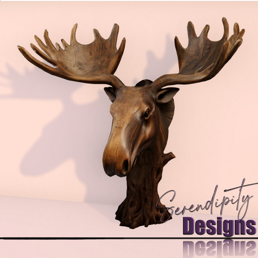 Serendipity Designs - Hidalgo BR Driftwood Moose Art