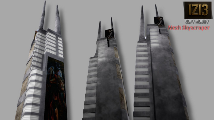 Mesh Skyscraper - Copy & Modify (Hollow Interior)