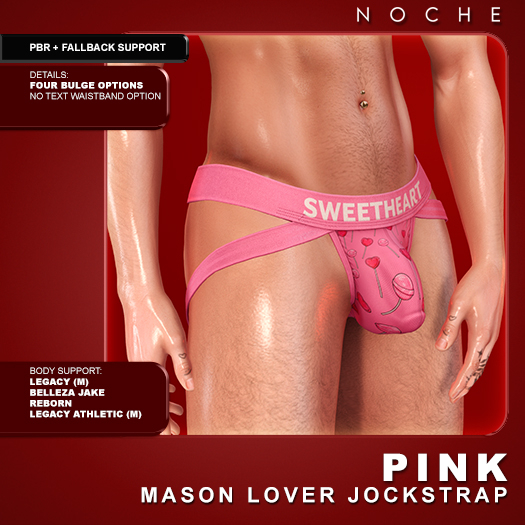 Noche. Mason Lover Jockstrap Pink