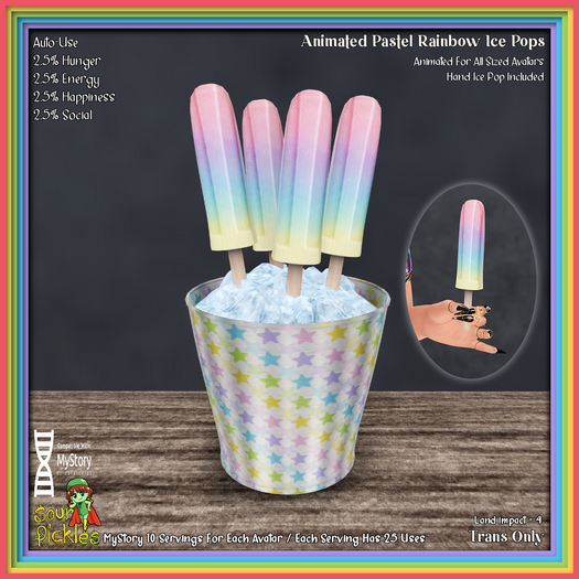 [SP] MyStory Pride Pastel Rainbow Ice Pops
