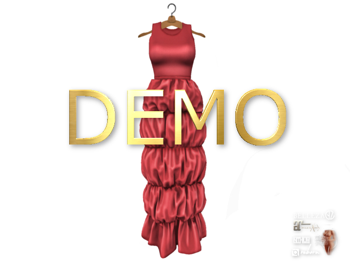 {amiable}Mesh Sharring Balloon Maxi Dress(DEMO)