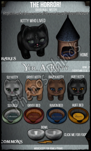 The Horror!~ Yer a Kitty -Bed- Home RARE