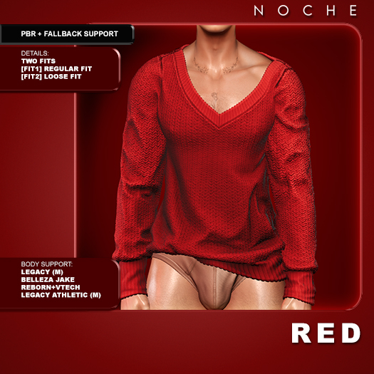 Noche. Scott Sweater Red