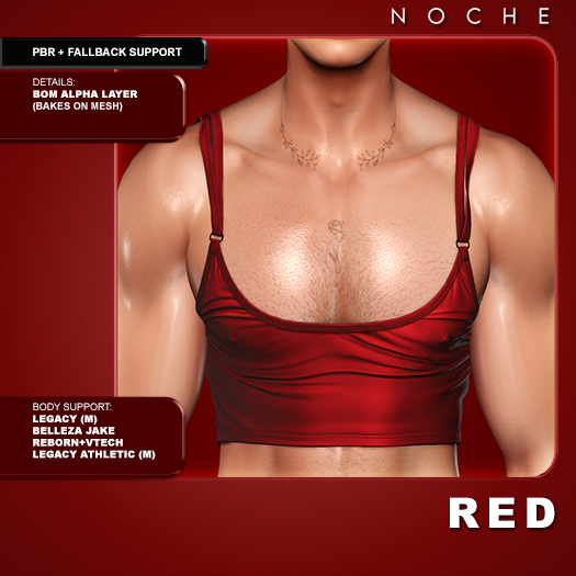 Noche. Titus Tank Red