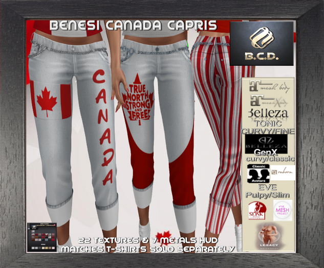BCD Binesi CANADA Capris DEMO