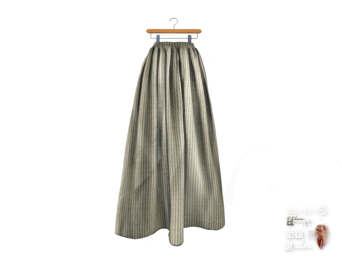{amiable}Mesh High Waist A-Line Maxi Skirt02
