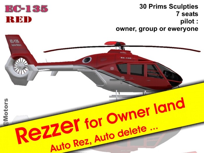 Rezzer Helicopter EC-135 RED  ( Inspired by Eurocopter )