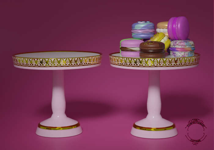 TCC - The Rose Garden Round Cake Stand