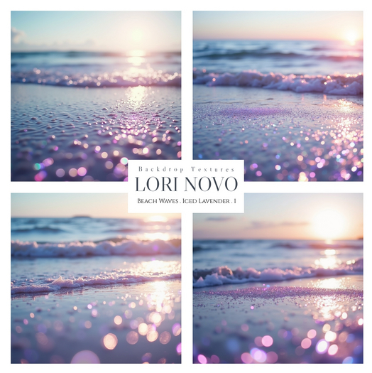 LORI NOVO . Beach Waves . Iced Lavender . 1