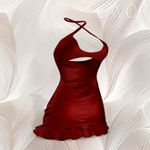 Red Criss Cross Dress LaraX
