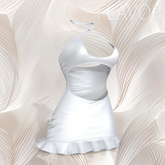 White Criss Cross Dress LaraX