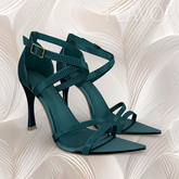 Turqoise Heel Sandals Reborn