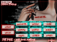 [Beloved Bones] Collarbone Markings - FatPack