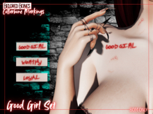 [Beloved Bones] Collarbone Markings - Good Girl Set