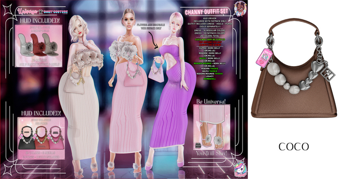 #UxBC - Channey Purse Set - COCO