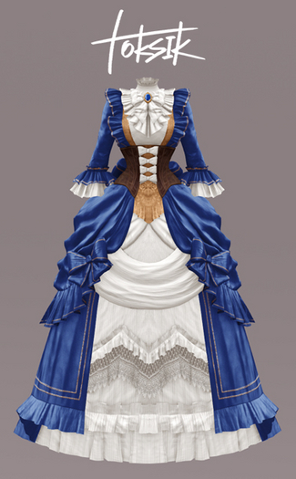 toksik - Gilded Dress (Navy)