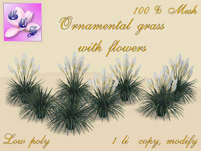 Ornamental grass with flowers_dark green_002