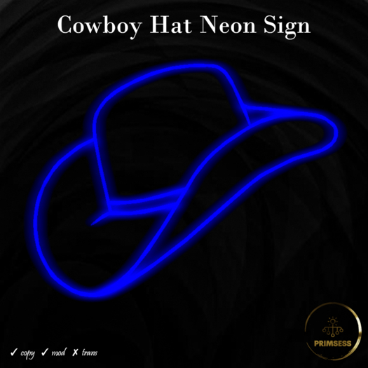 Cowboy Hat Neon Sign
