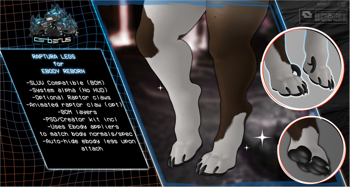 .:C:. + TLO - Raptura Legs - Ebody