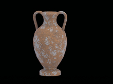 cracked terracotta amphora with PBR texture