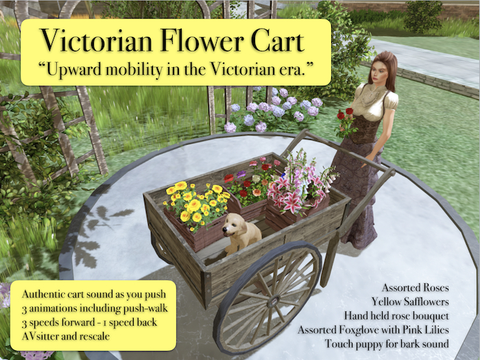 Victorian Flower Cart With Three Walk Speeds