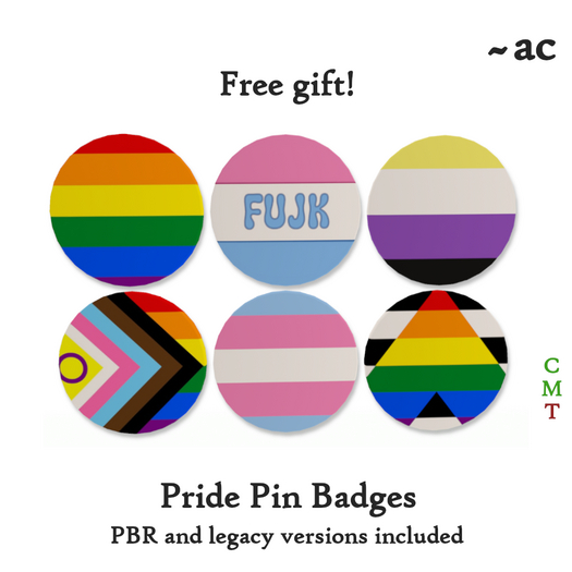 ~AC Pride Pin Badges - FREE GIFT