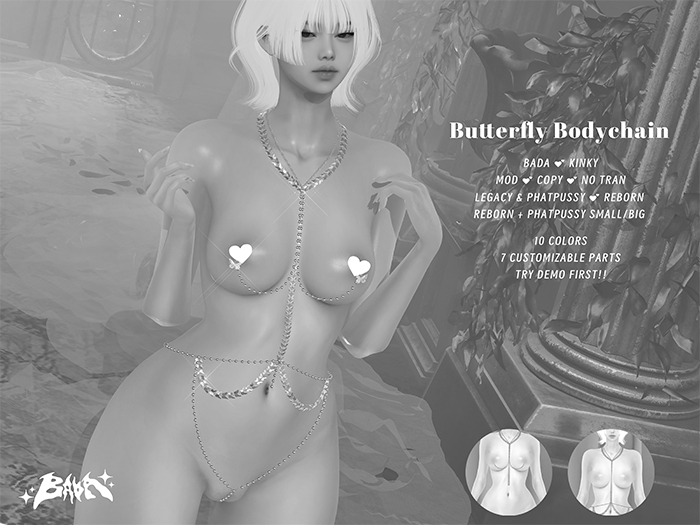 " BADA " Butterfly Bodychain demo