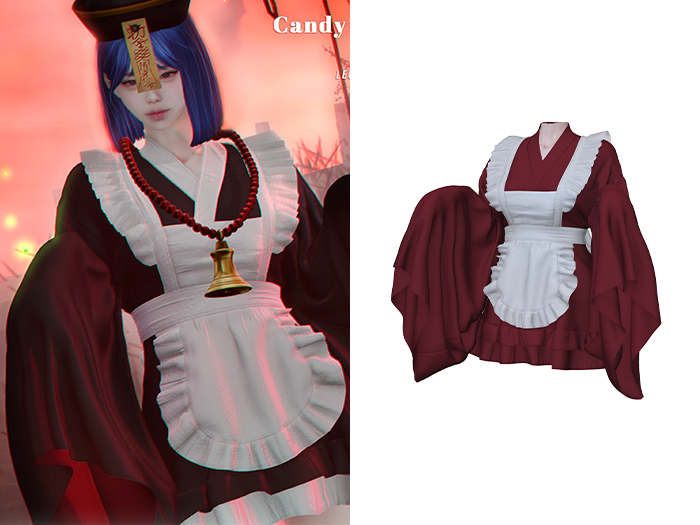 " BADA " Candy Maid Dress Red BOX