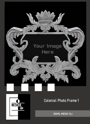 MeshedUp: Colonial Picture Frame 1 - White