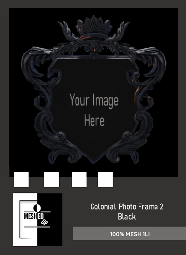 MeshedUp: Colonial Picture Frame 2 - Black
