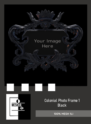 MeshedUp: Colonial Picture Frame 1 - Black