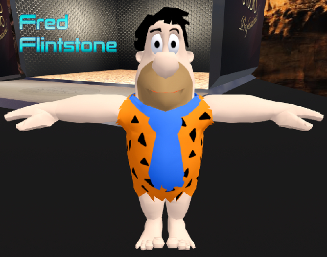 FP FredFlintstone with car mesh avatar