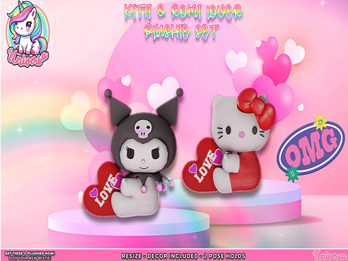 #UNIVERSA - Kitti & Romi Lover Plushie - FATPACK
