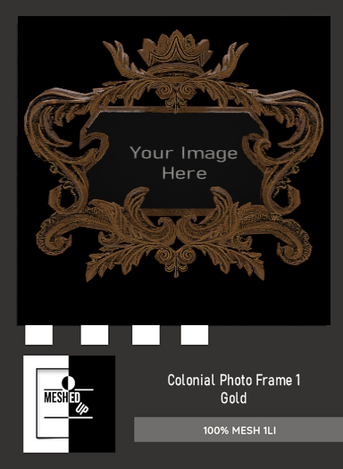 MeshedUp: Colonial Picture Frame 1 - Gold